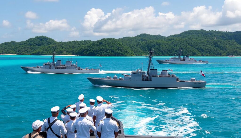 latihan bersama TNI AL dan US Navy di Natuna