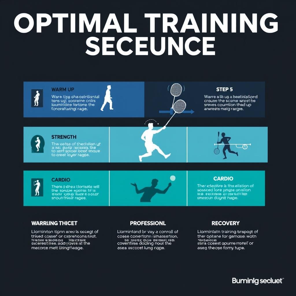 Urutan latihan yang optimal untuk atlet bulutangkis